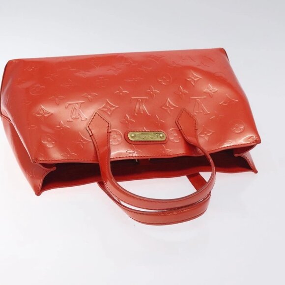 LOUIS VUITTON Monogram Vernis Wilshire PM Bag Orenge Sunset - Picture 11 of 15